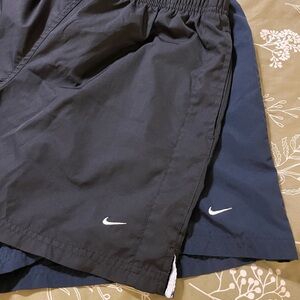 Nike women’s Dark Gray and blue Athletic Shorts set of two